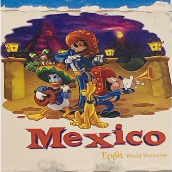 Epcot Disney Parks COASTERS Mexico set w/ goofy, Pluto, Donald Duck & Mi… - Picture 3 of 6